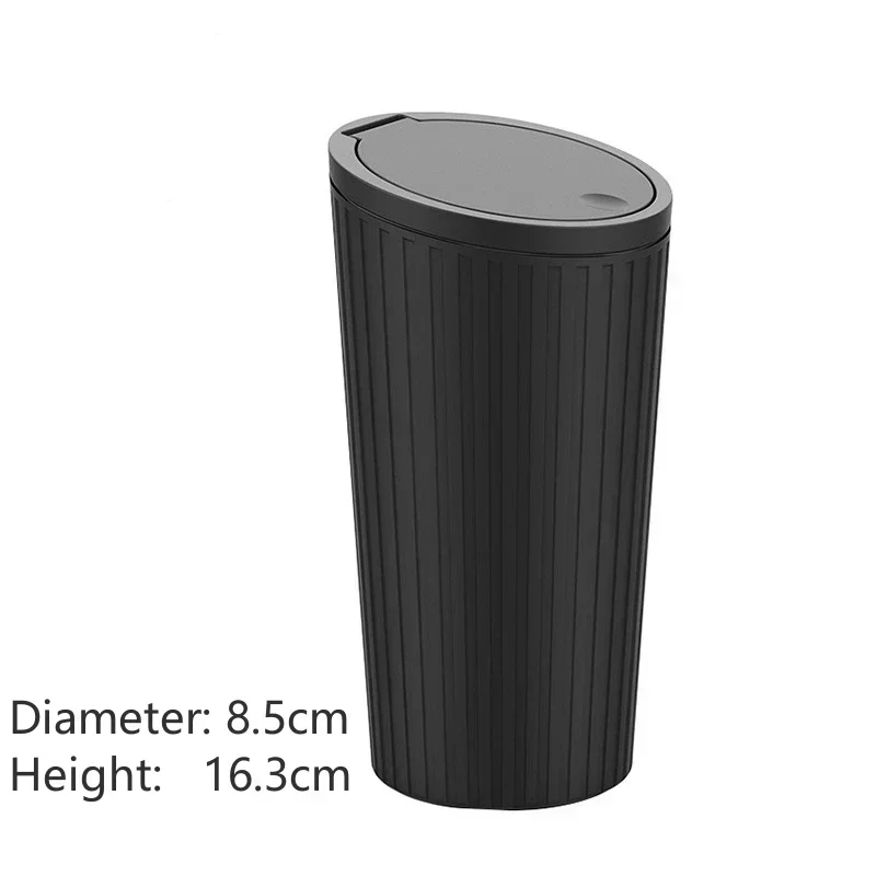Car Trash Bin Can Mini Auto Dust Organizer Car Interior Rubbish Bag Garbage Container Storage Box Bucket Auto Accessories-6