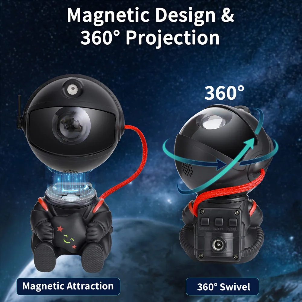Galaxy Projector Led Night Light Star Projector Astronaut Projector Galaxy Light for Home Decorative Bedroom Children Kids Gift-5