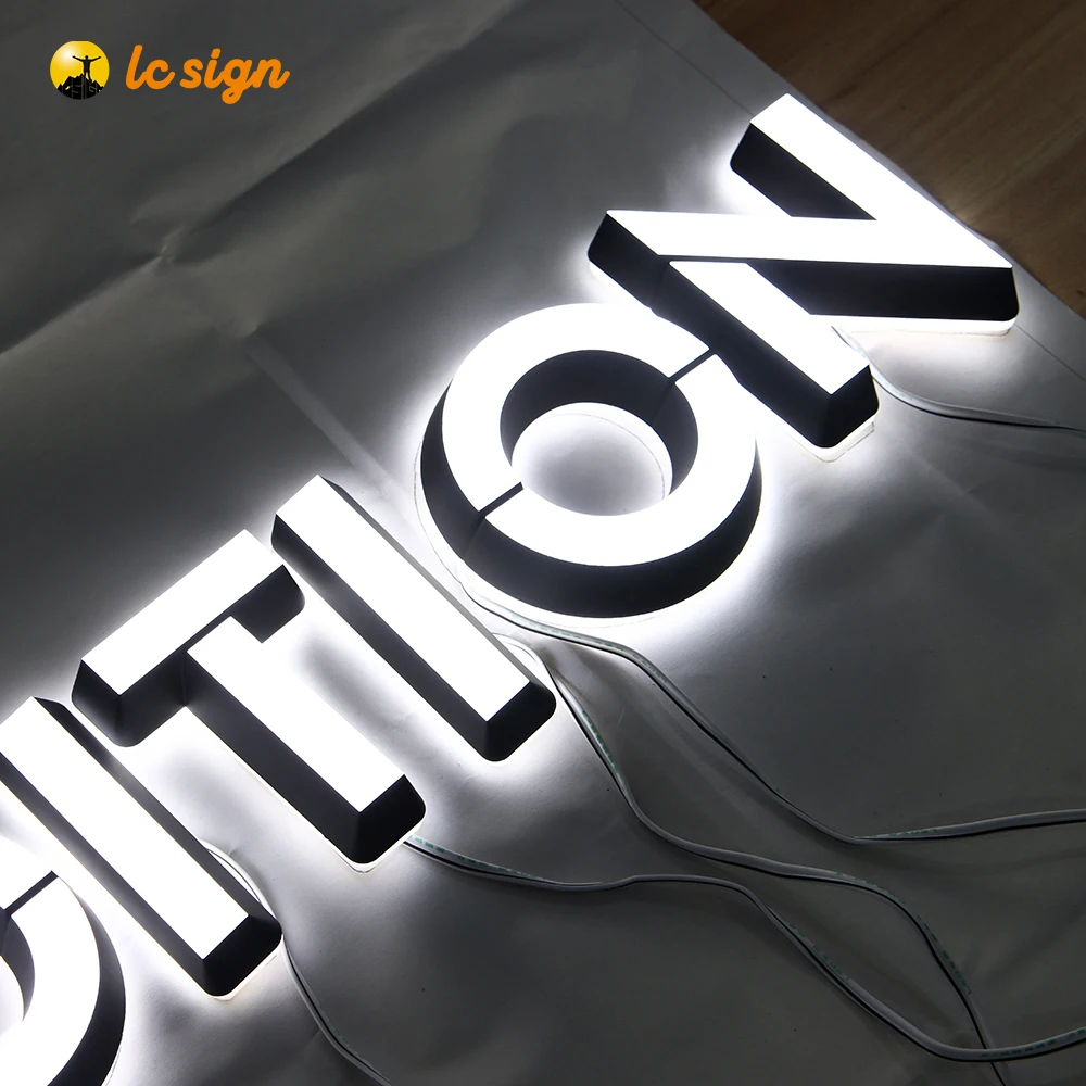 Advertising Waterproof Outdoor Signage 3d Front Lit Acrylic Led Channel Letter Outdoor Wall Sign-6