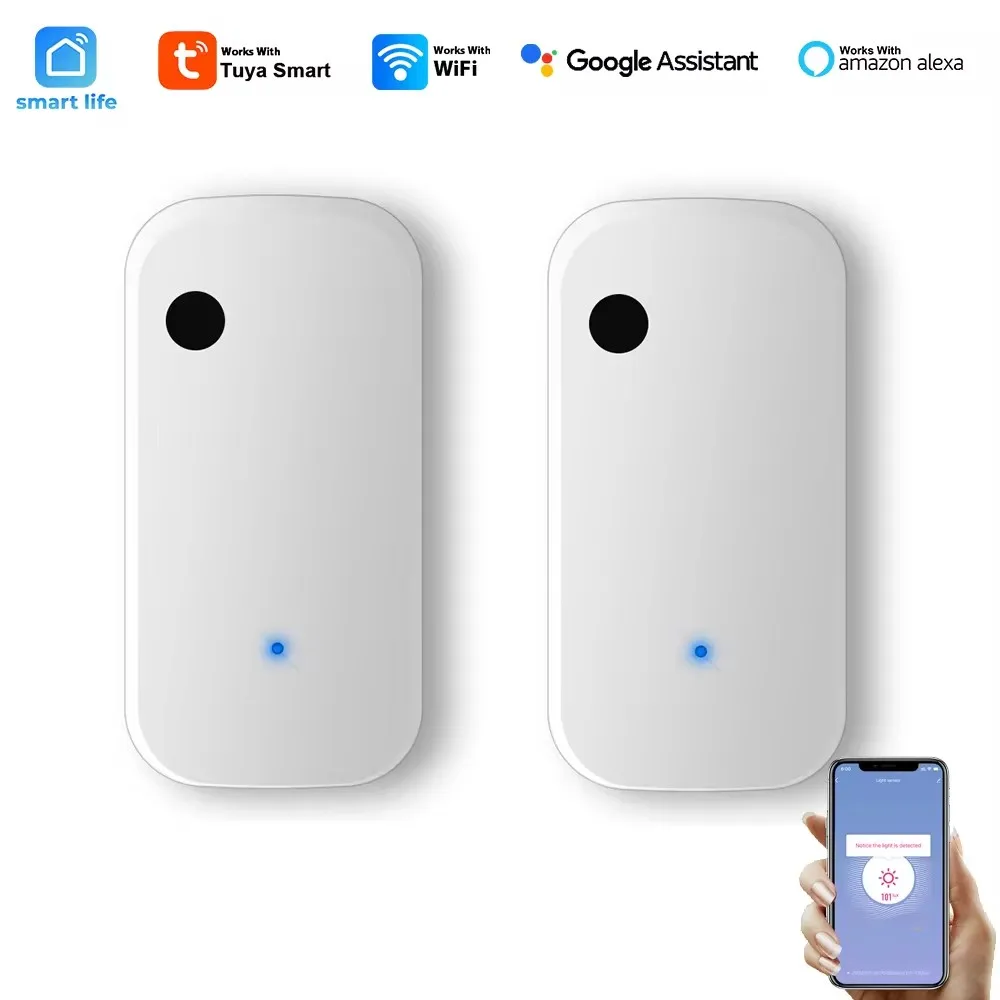 Tuya Smart WiFi Light Sensor Lux Meter Measure Illuminance Brighteness Detector for Home Automation Linkage Smart Curtain Open-6