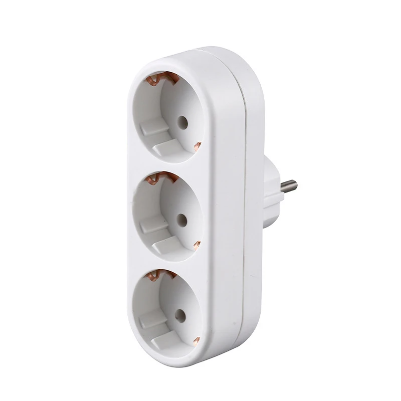 White European 2way 3way EU Wall Extension Power Socket Germany Korea Russia Schuko Plug Converter Outlet 16A 3500W Type E-4