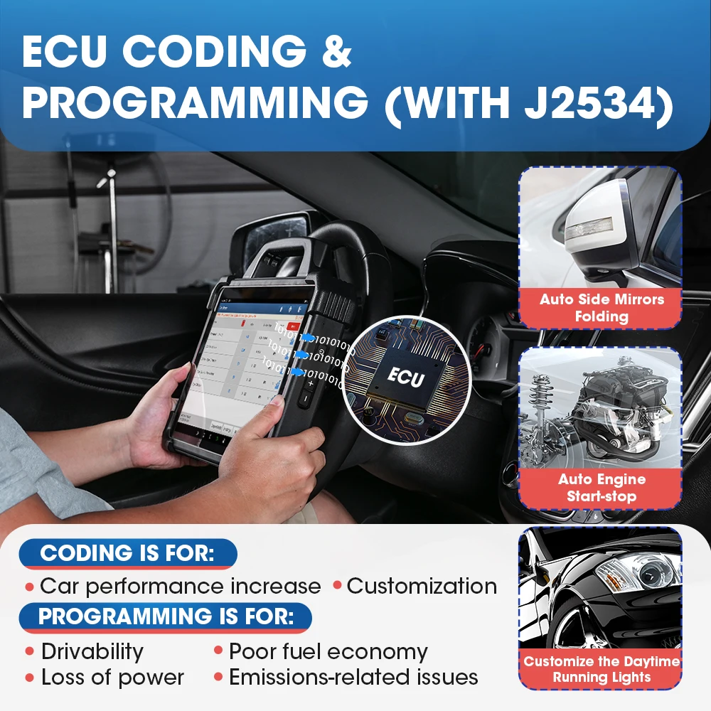 LAUNCH X431 PAD 7 VII PAD7 PADVII Car Diagnostic Tools J2534 Smartlink Automotive Scanner Auto Diagnost Online Programming OBD-4