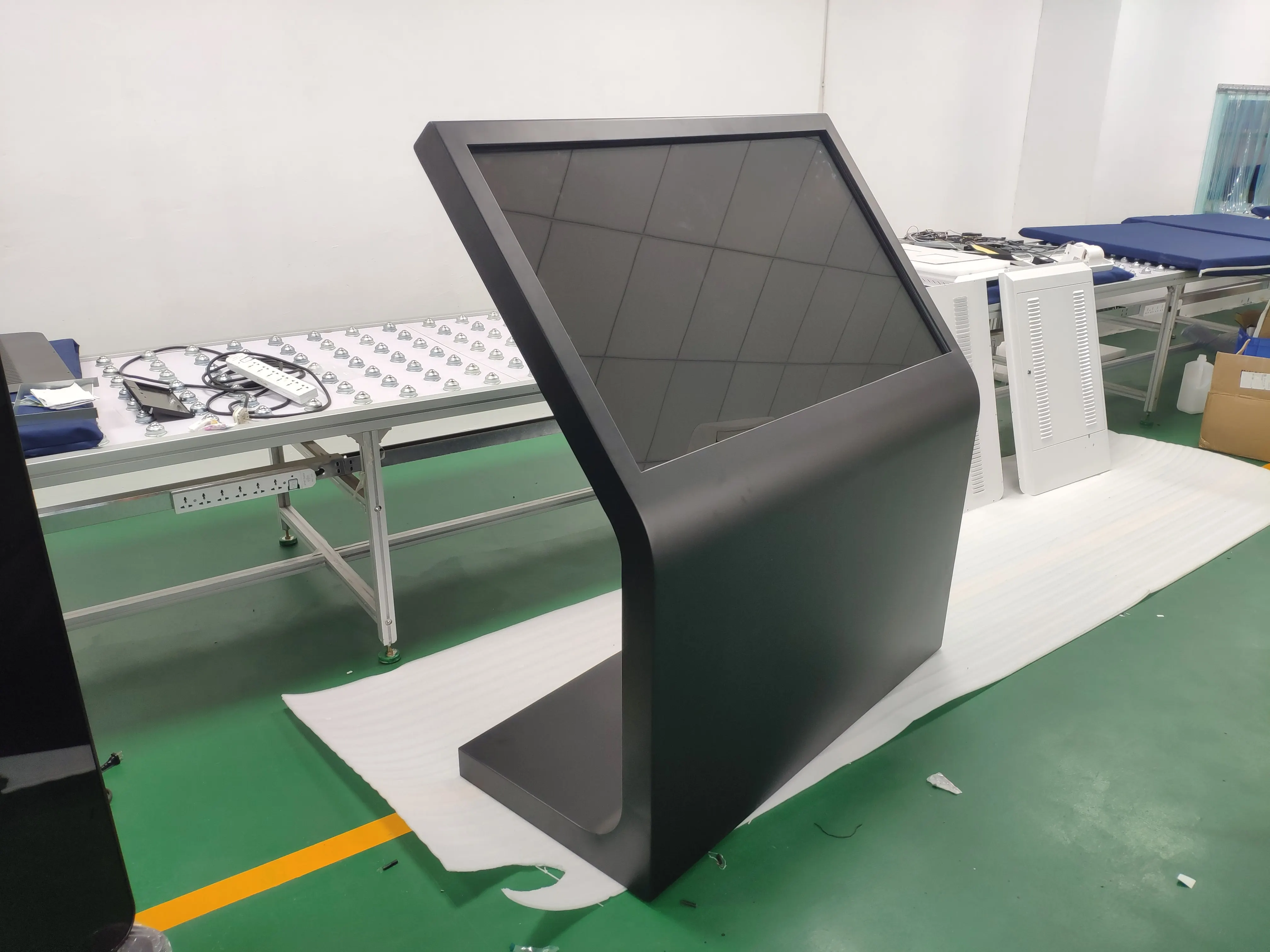 43 Inch L Shape Self-service Smart TV Tablet Advertising Player IR Touch Digital Display Floor Standing Kiosk-4