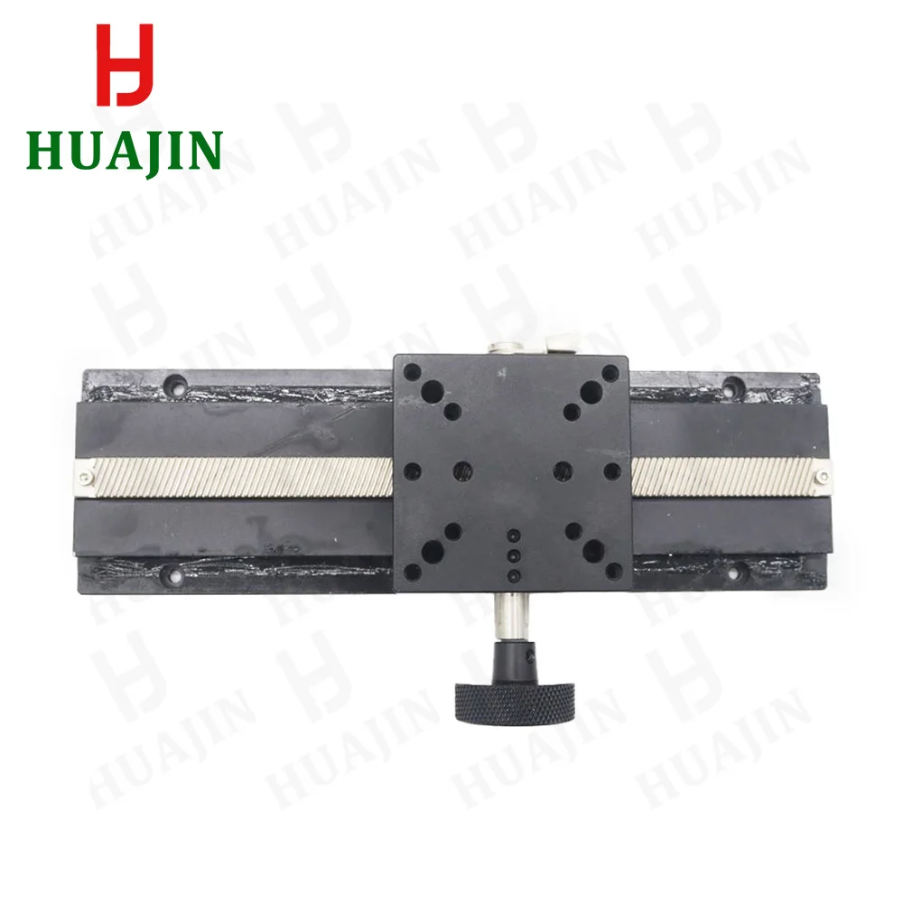 X Axis Precision Adjustment Stage LWX60-200 Long Stroke Manual Dovetail Groove Slide Table Gear Type Fine-Tuning Displacement-2