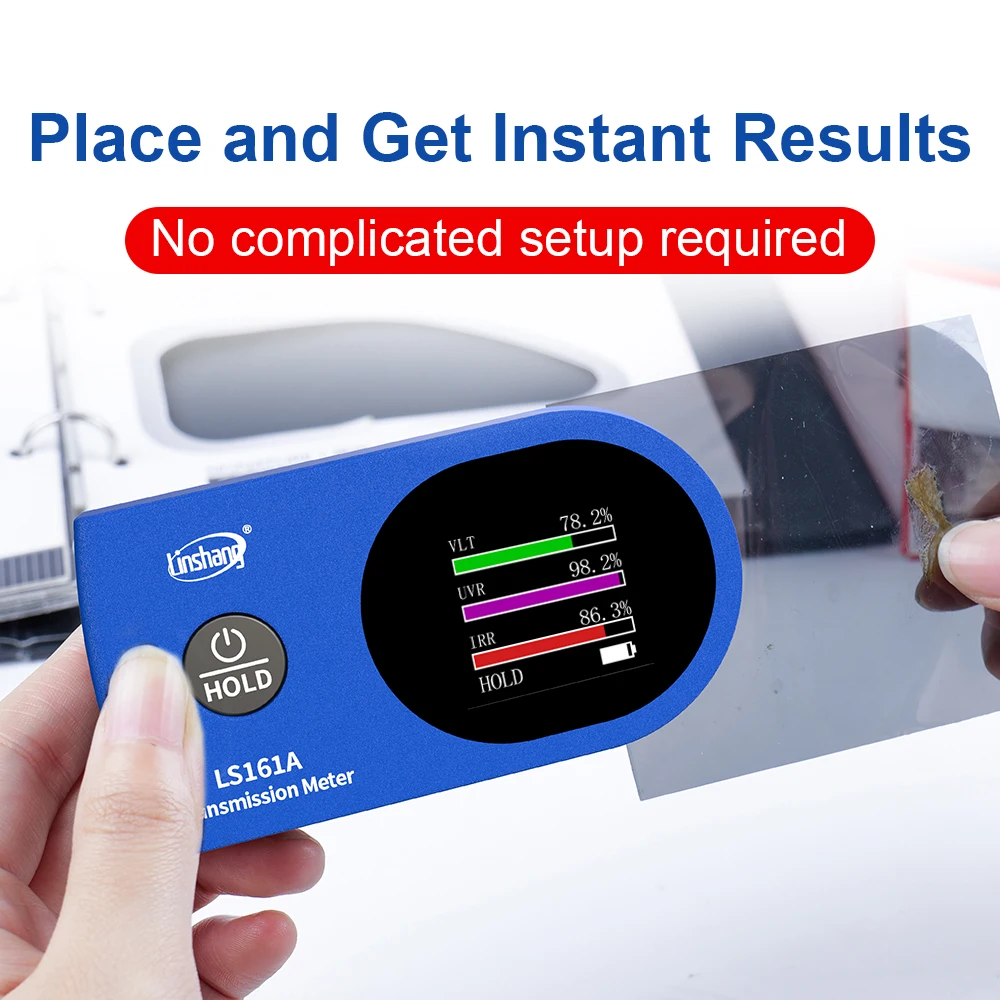 Window Tint Meter Upgrade solar film Transmission Meter 940nm 1400nm IR UV VLT Tint Film Tester LS161 LS161A-2