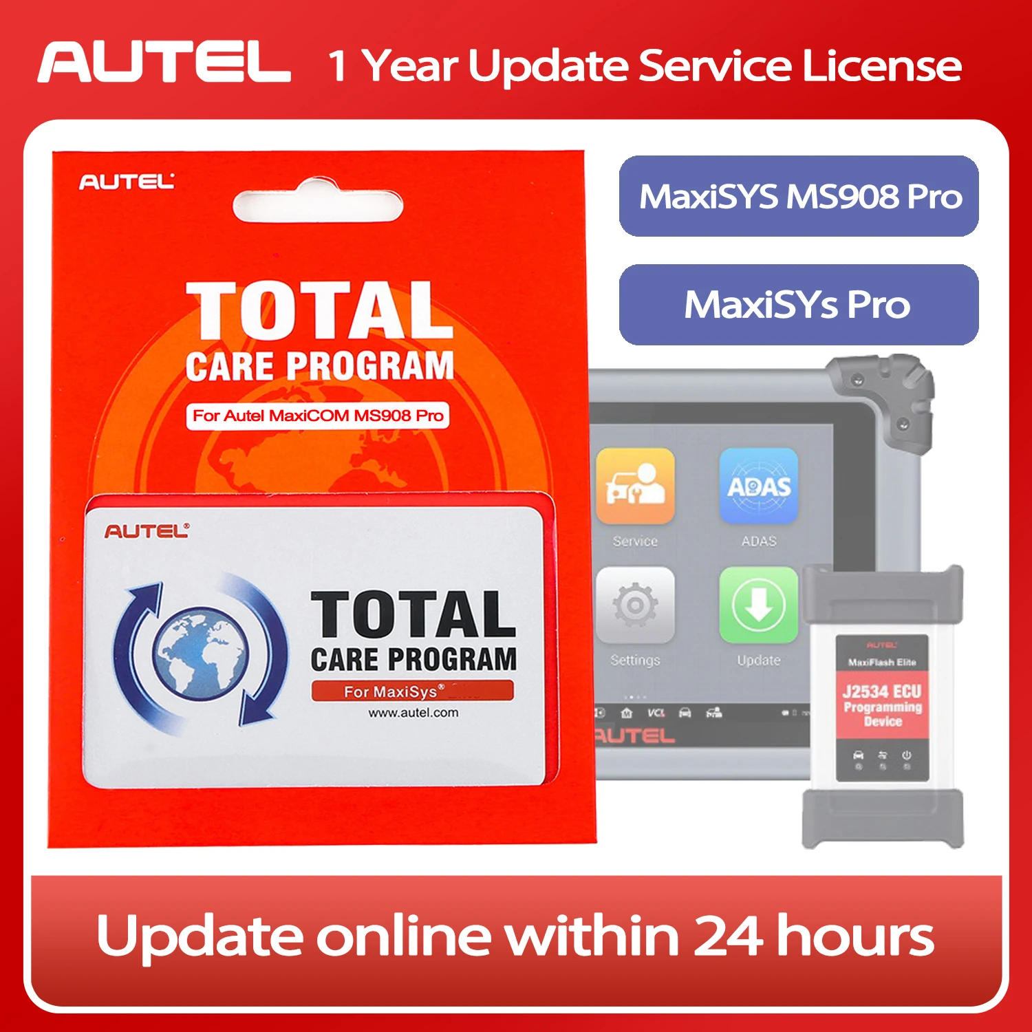 Autel Maxisys MS908 Pro/ Maxisys Pro Annual Subscription Software Upgrade 1 Year Software Update (Total Care Program)