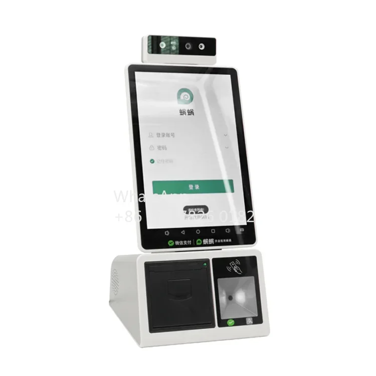 Hot CE Certified Desktop 10.1inch All in One Payment Kiosk Self Order Touch Kiosk Restaurant Kiosk Self Service Payment Machine-5