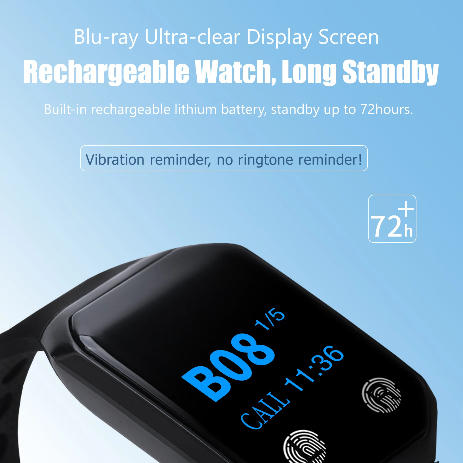 1 Keyboard Transmitter + 6 Watch Receivers Calling Waiters Buzzer Wireless Calling System for Kitchen Bar Restaurant-3