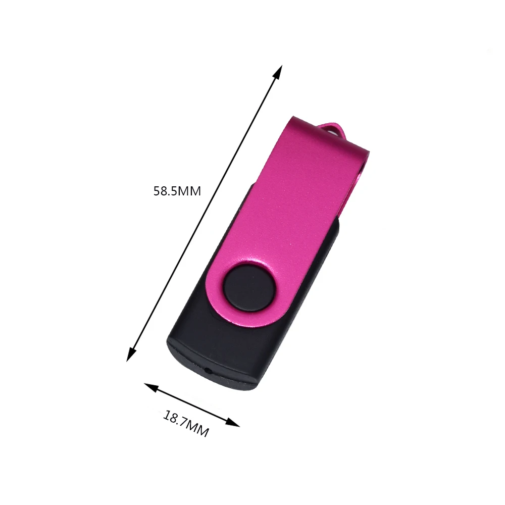 Fashion Rotatable USB 2.0 Flash Drive 128GB 64GB 32GB Colorful high speed 16GB 8GB memory Stick Waterproof Flash disk PenDrive-6
