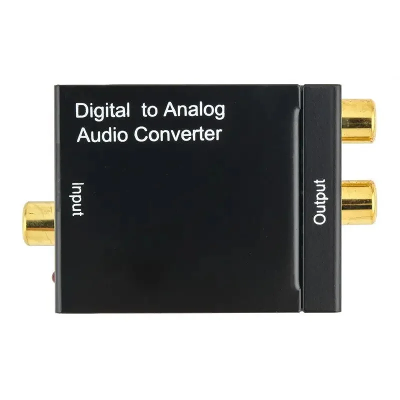 NEW Digital to Analog Audio Converter Optical Fiber Coaxial RCA Toslink Signal to Analog Audio Home Theater for DVD Adapter-6
