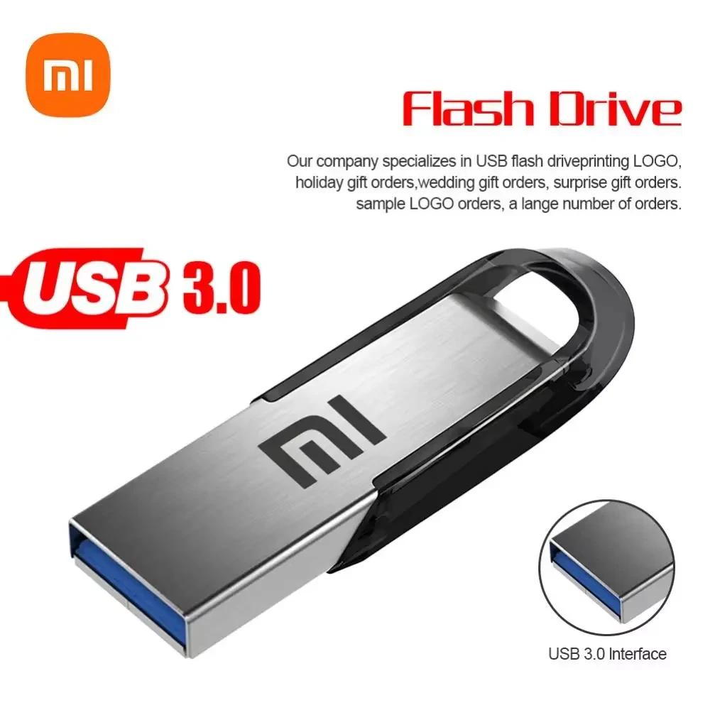 Xiaomi 2TB USB Flash Drives Pen Drive 1TB Memory Waterproof U Disk High-Speed USB 3.0 Data Transmission Metal USB Flash Drive-2
