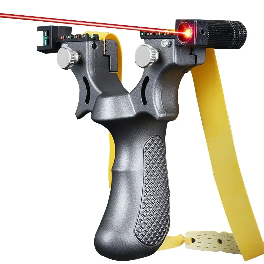 High-power Laser Aiming Slingsshot Outdoor Sports Hunting Shooting Catapult Competition Practice Slingshot Hunting Acessories