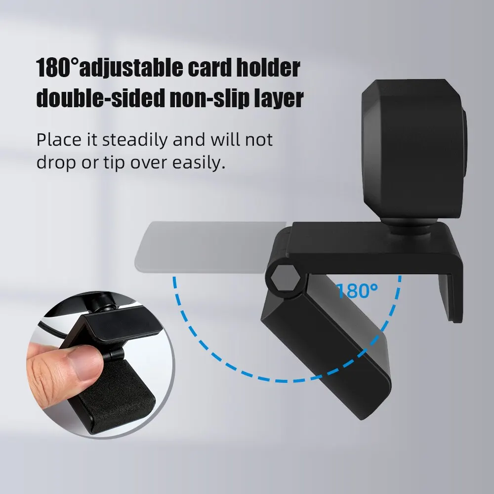 Full HD 1080p Webcam USB With Mic Mini Computer Camera,Flexible Rotatable , for Laptops, Desktop Webcam Camera Online Education-4