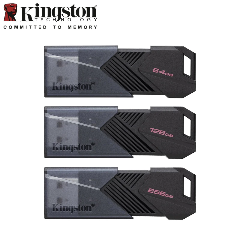 Kingston Original USB Flash Drive 64GB 128GB 256GB USB 3.2 Gen 1 Pen Drive Black DTXOM Flash Pendrive for Computer Memory Stick-2