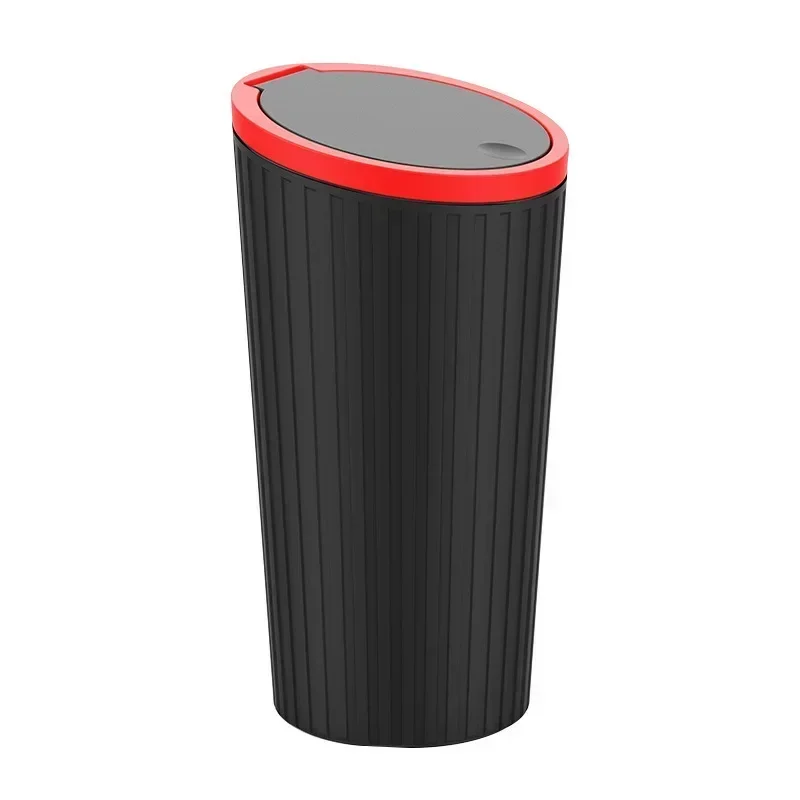 Car Trash Bin Can Mini Auto Dust Organizer Car Interior Rubbish Bag Garbage Container Storage Box Bucket Auto Accessories-5