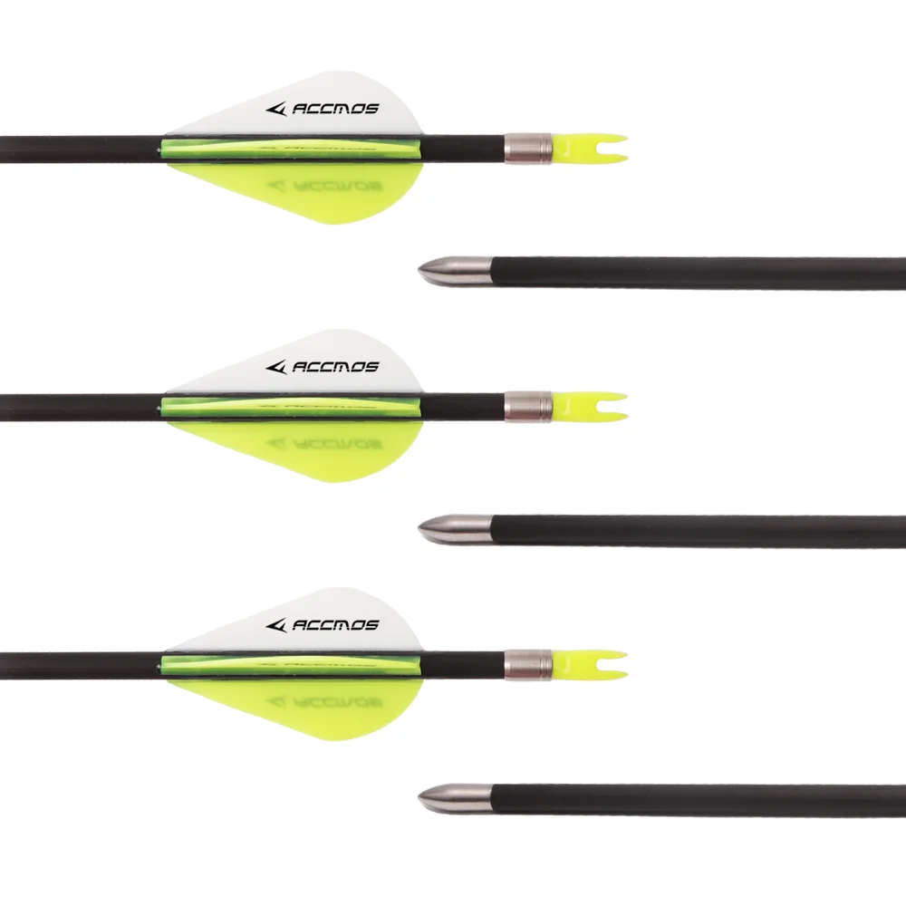 6/12/18PCs ID4.2 Pure Carbon Arrow Spine 700 800 900 1000 1100 1300 1500 1800 Shafts for Archery Hunting Recurve Compound Arrow-4