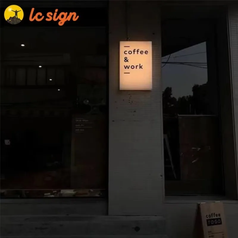 Shop Advertising Slim LED Light Box / Lightbox / Signage Customized Outdoor Led LOGO Light Boxs Sign for Business Shopping Mall-3