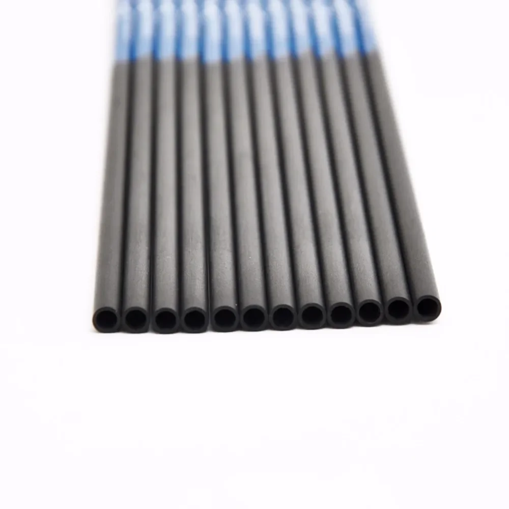 Archery Carbon Arrows Shaft ID4.2mm Spine 400-1000 1.75inch Plastic Vanes 80 Grain Points for Recurve Bow Archery shooting 12pcs-4
