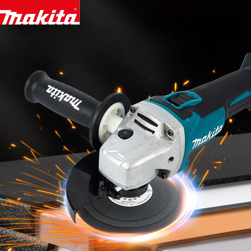 Makita DGA404 18V 125/100mm Brushless Lithium Electric Angle Grinder Rechargeable Cutting Machine High Power Polishing Machine-4