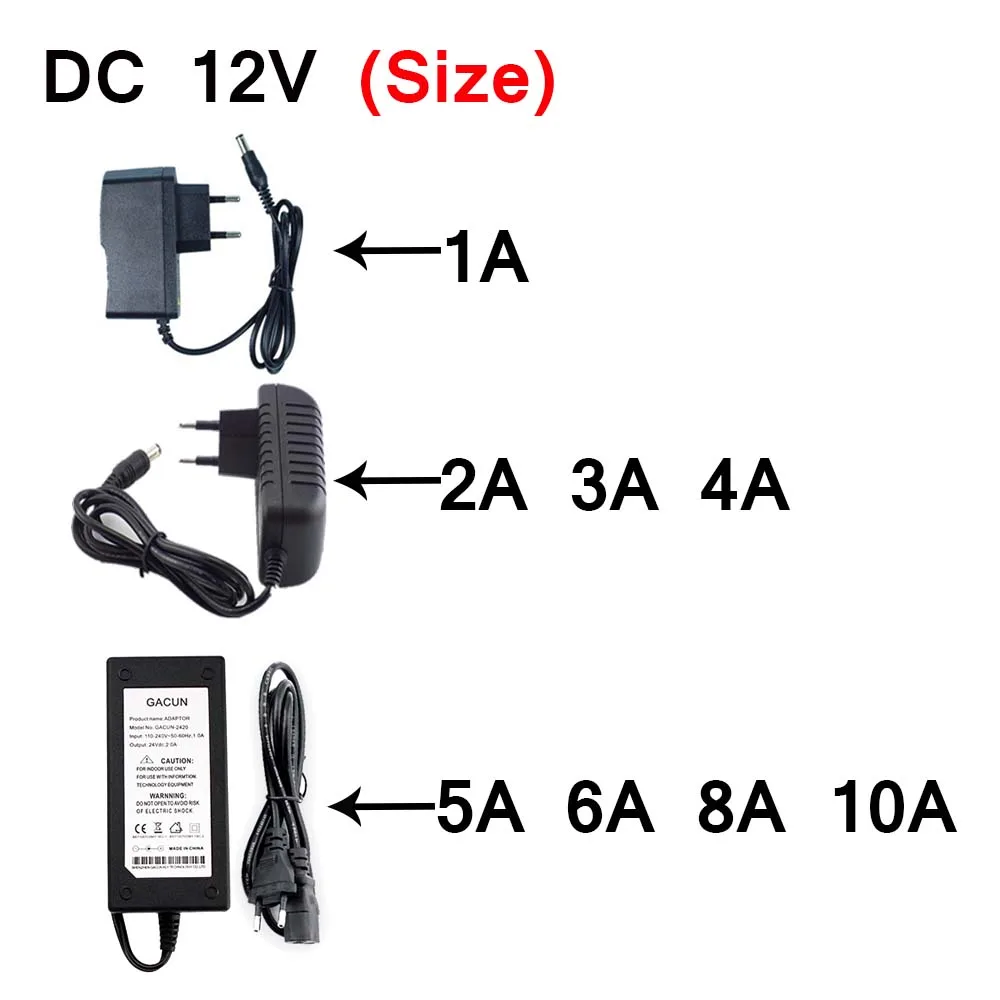 Switching Power Supply Lighting Transformer AC 110V~220V To DC 5V 12V 24V LED Power Adapter 1A 2A 3A 4A 5A 6A 8A 10A For Camera-4