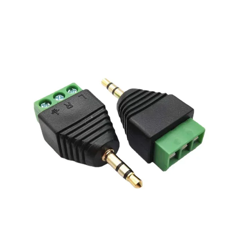 Earphone Audio Jack 3.5mm Connector Stereo Adapter 3.5mm RCA Audio Mono Channel Plug To Screw Terminal Audio Mono Channel Plug-5