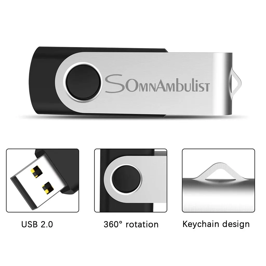 SomnAmbulist Pen Drive 32GB 64GB 128GB High Speed USB2.0 for PC Mobile Mini Pen Drive 16GB 32GB USB Flash Drive 64GB 8GB 4GB-6