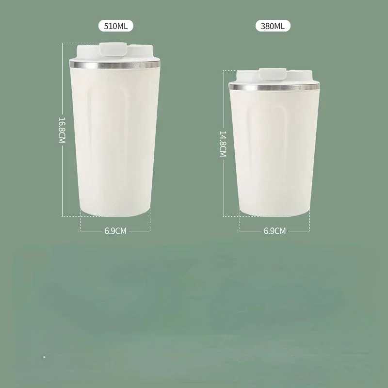380/510ML Travel Stainless Steel Coffee Cup Thermal Mug Leak-Proof Thermos Bottle Tea Coffee Mug Vacuum Flask Insulated Cups Hot-6