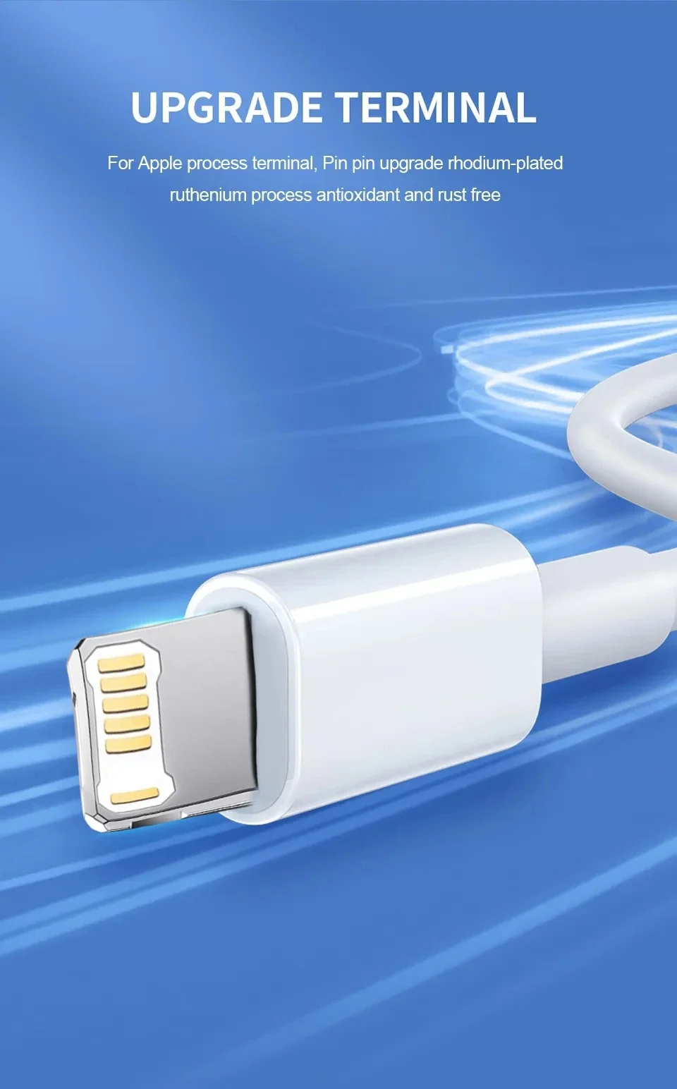 20W PD USB to Lighting USB C to Lighting Fast Charger Cable For Apple iPhone 14 13 12 11 Pro Max X XR Plus iPad Data Sync Line-6