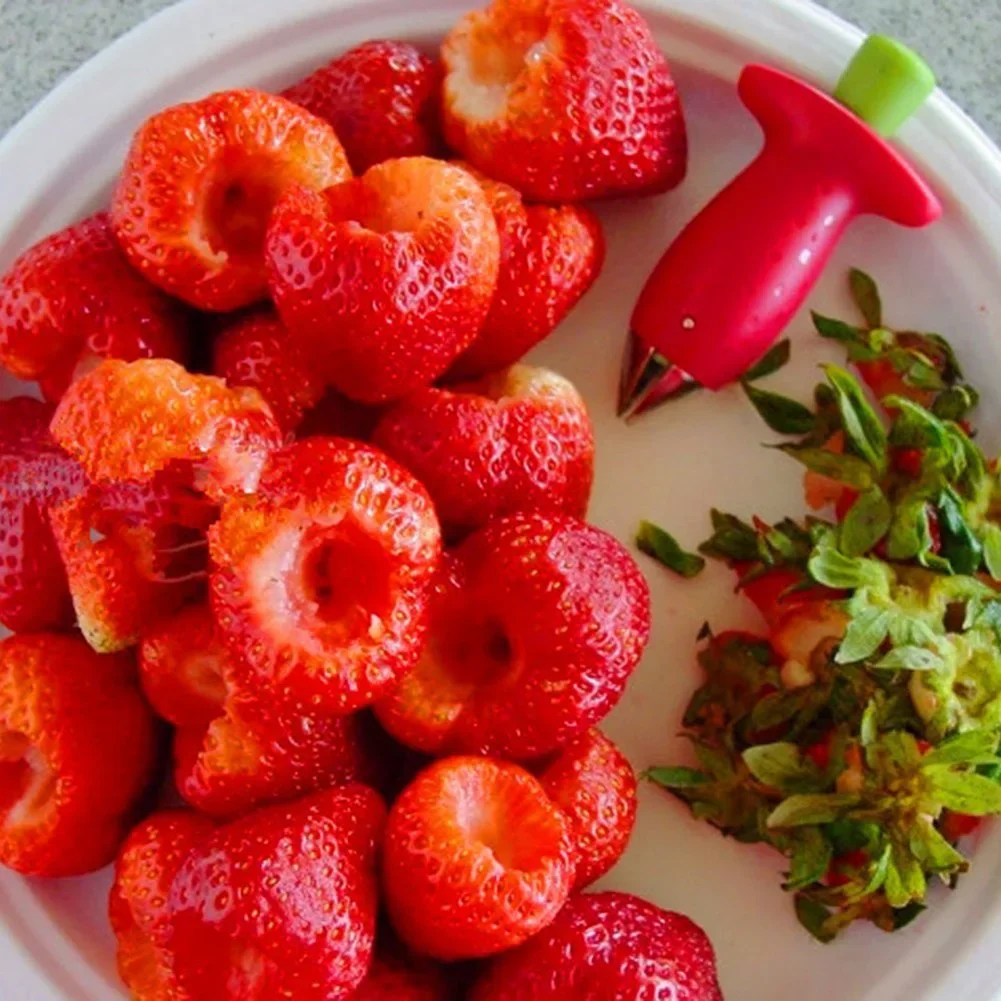 Strawberry Slicer Cutter Strawberry Corer Strawberry Huller Fruit Leaf Stem Remover Salad Cake Tools Kitchen Gadget Accessories-4