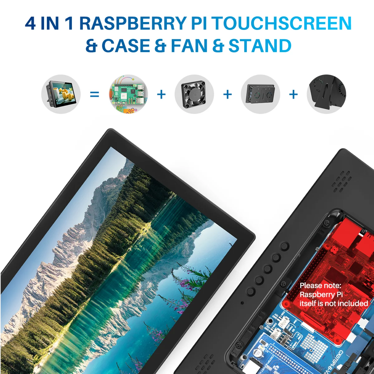 Unew 10.1 inch Raspberry Pi Touch Screen Monitor 1920x1200 IPS  Display HDMI Type-C USB-C for compatible Banana Win Pi 5 4 3 A+-6