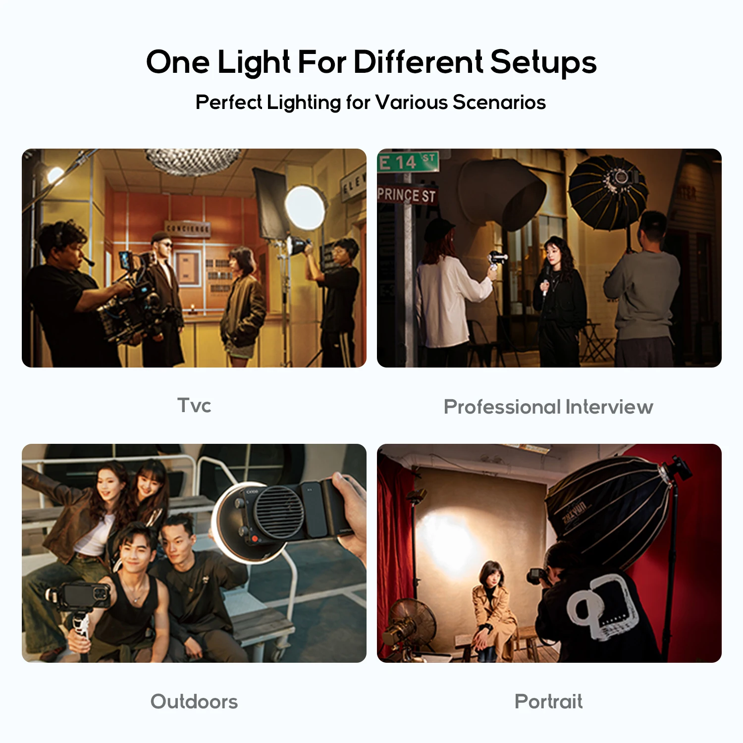 ZHIYUN Official CINEPEER CX100 100W Pocket Video Light Handheld Led COB Light Photo Fill Light Photography Lighting-5
