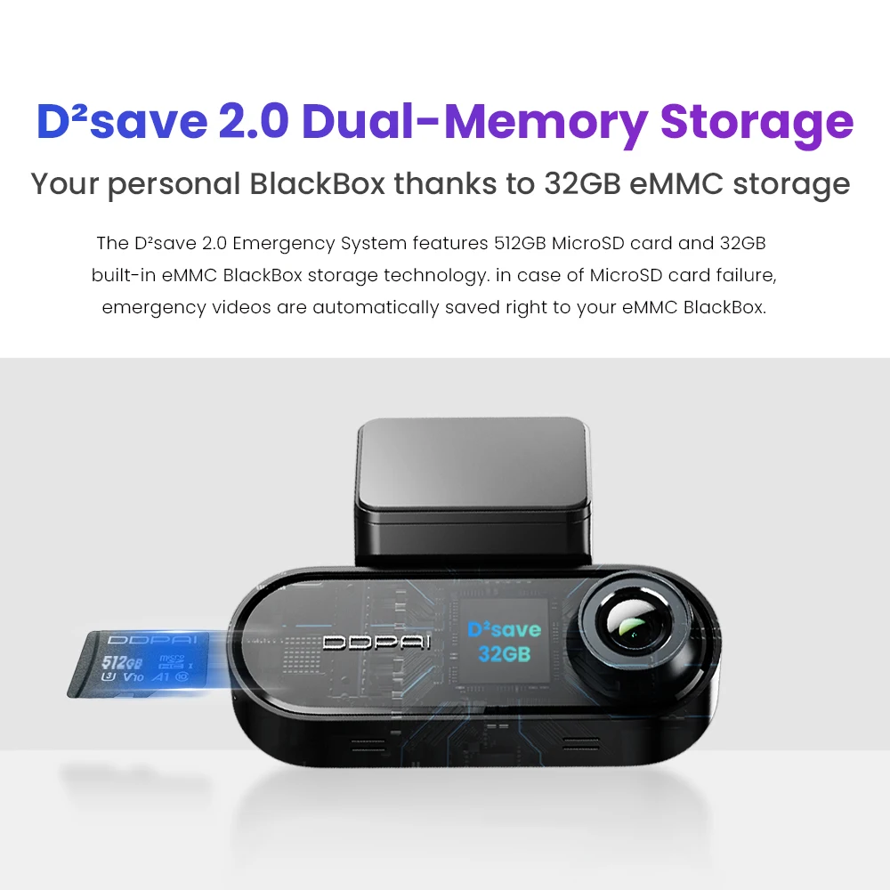DDPAI 4K Dash Cam N5 Dual Front and Rear 4K Ultra HD Resolution AI Dash Camera NightVIS ADAS GPS  Auto record-4