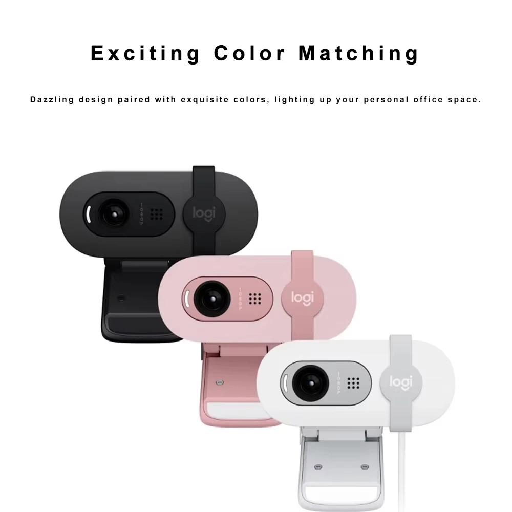 Logitech Brio 90 HD 1080p webcam with automatic light balancing, integrated privacy shutter, and built-in microphone Webcam-2