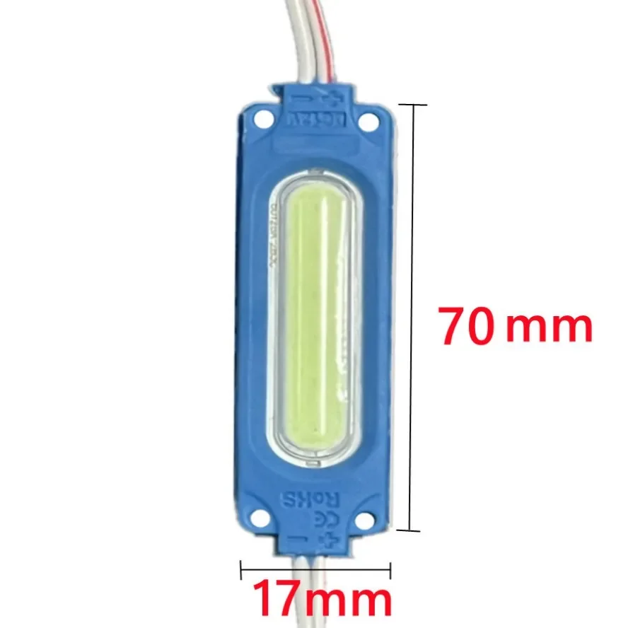 Wholesale 10PCS/lot 12V Multicolour Led Modules COB Light Backlight Shop Banner Waterproof IP65 Christmas Decorations Warm White-6