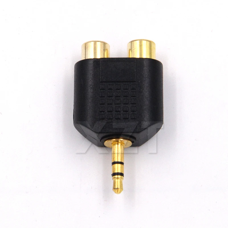 3.5mm Stereo Male To 2 RCA Female Adapter Gold Plated Male Jack To 2 RCA Female Splitter Connector For Computer Speaker Earphone-4