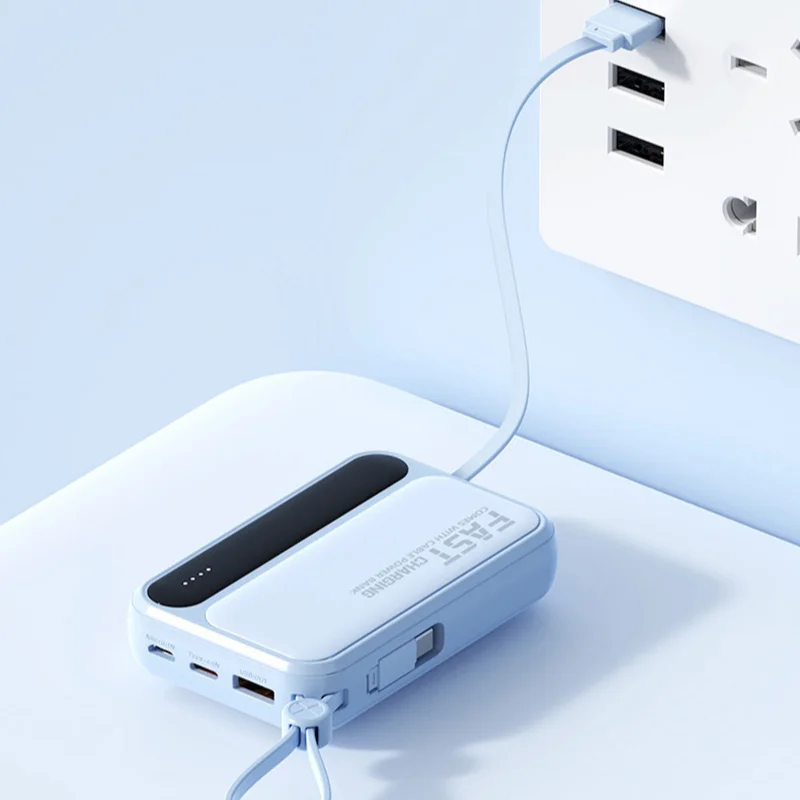 OnePlus 50000mAh Power Bank Fast Charging Large Capacity Charger  With 4 Cable Portable External Battery For IPhone Samsung 2025-5