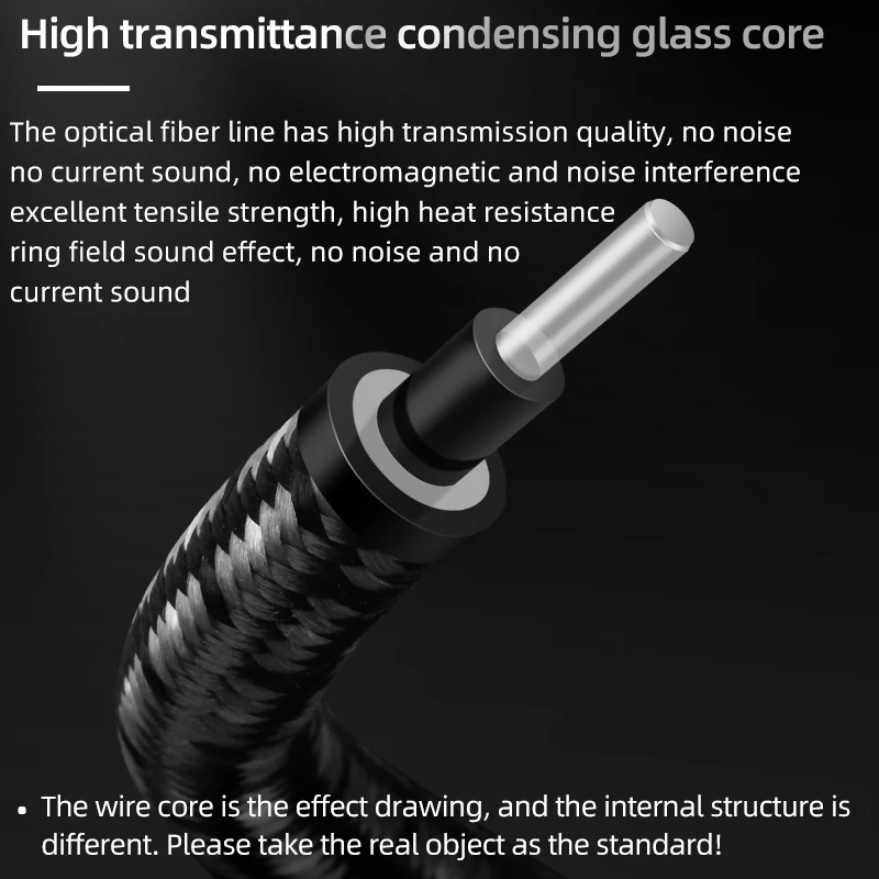 ATAUDIO Digital Optical Audio Cable Toslink SPDIF Coaxial Cable 1m 2m 5m for Amplifiers Blu-ray Xbox 360 PS4 Soundbar Fiber Cabl-5