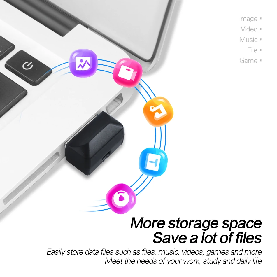 WANSENDA Super Mini USB Flash Drive Waterproof Pendrive 64GB 32GB 16GB 8GB 4GB Real Capacity USB 2.0 Memory Stick Thumbdrive-5