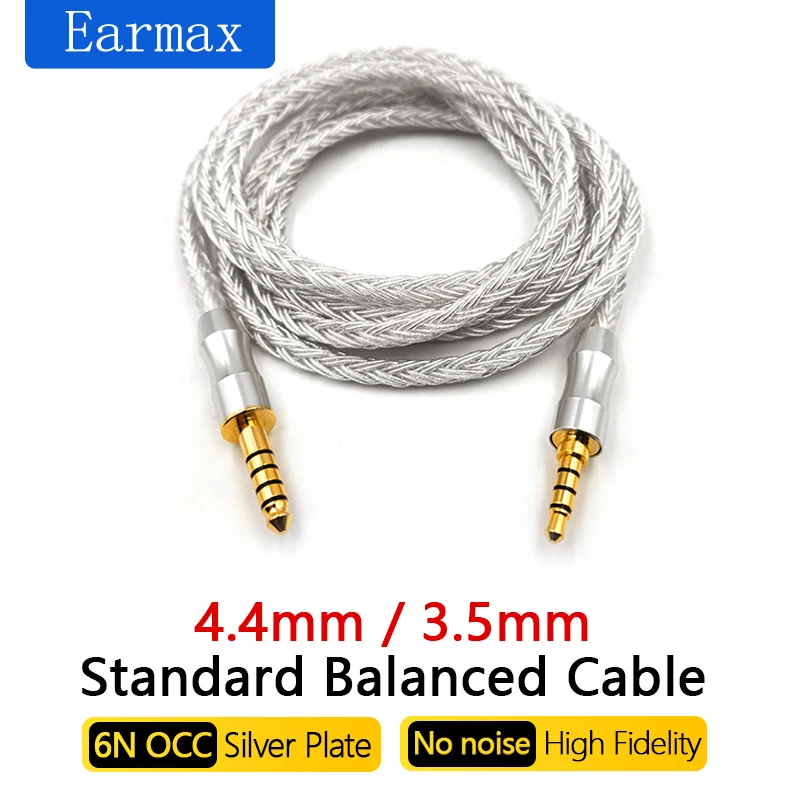4.4mm to 3.5mm Balanced Cable For MDR-1A MV1 1000XM3 XM4 XM5 MSR7  H600A H900N H800 Earphone Replaceable16Core-2