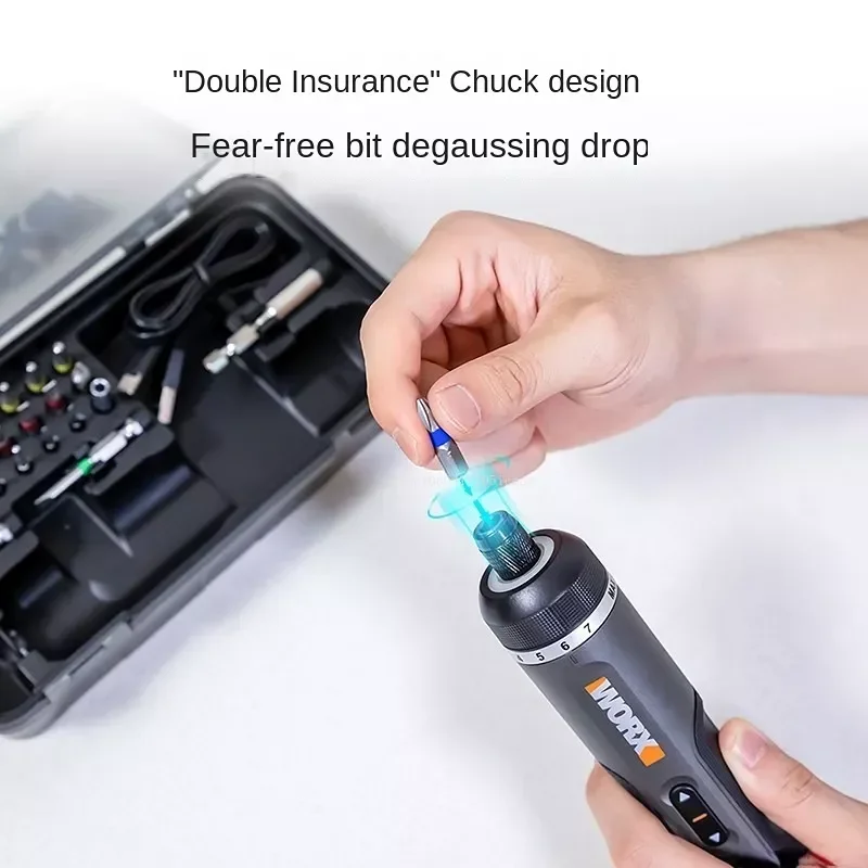 WORX WX242 4V Electrical Screwdriver Set Smart Cordless Electric Screwdrivers USB Rechargeable 30 Bit Mini Drill Power Tool work-2