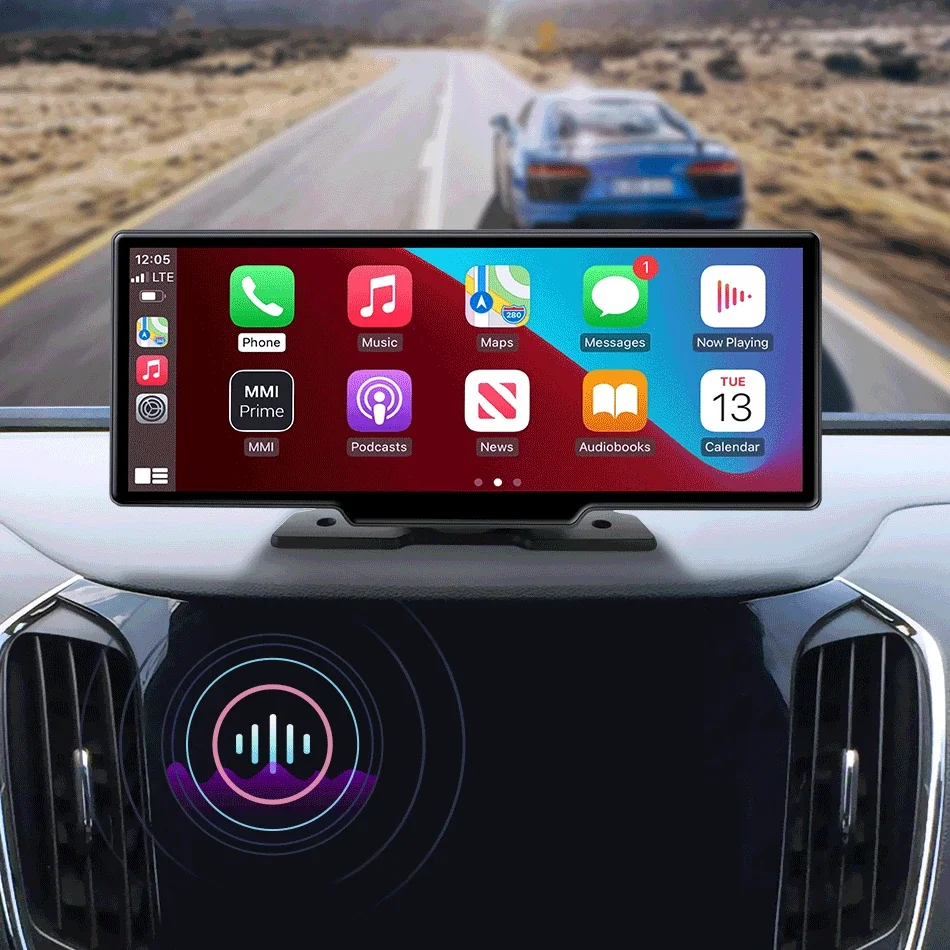 10.26'' Dash Cam 4K Car Mirror Video Player Wireless Carplay Android Auto GPS Car Monitor Multimedia Rearview Camera Dashboard-6