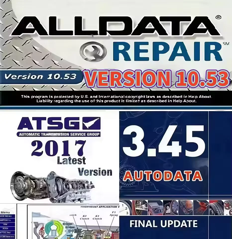 2025 HOT Sale! Alldata Repair Software 10.53 All Data Automotive Tech Latest Offline Software Autodata 3.45 atsg 2017 Send Link-3