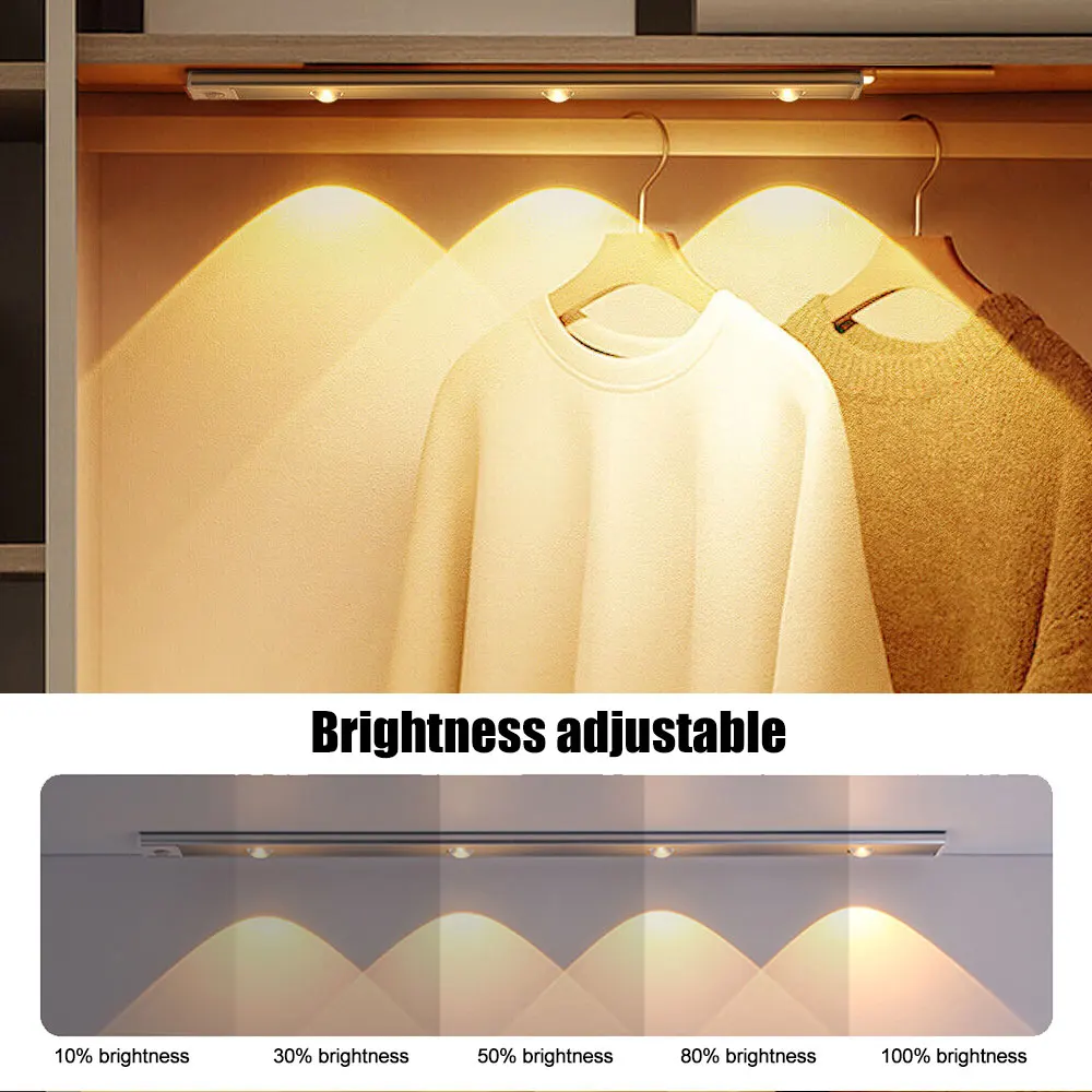 Motion Sensor Light LED Sensor Lamp Wireless Ultra Thin USB LED For Kitchen Cabinet Bedroom Wardrobe Indoor Lighting Night Light-6