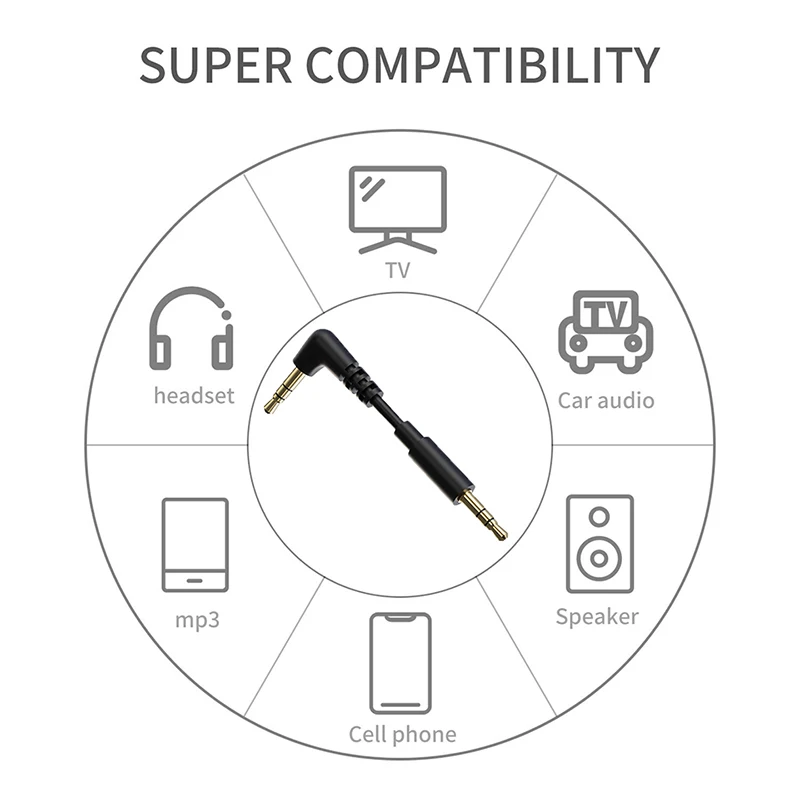 Aux Cable Speaker Cable 3.5mm Audio Cable for Car Headphone Audio 3.5mm Jack Speaker for Samsung Xiaomi Cable Aux 3.5mm-6