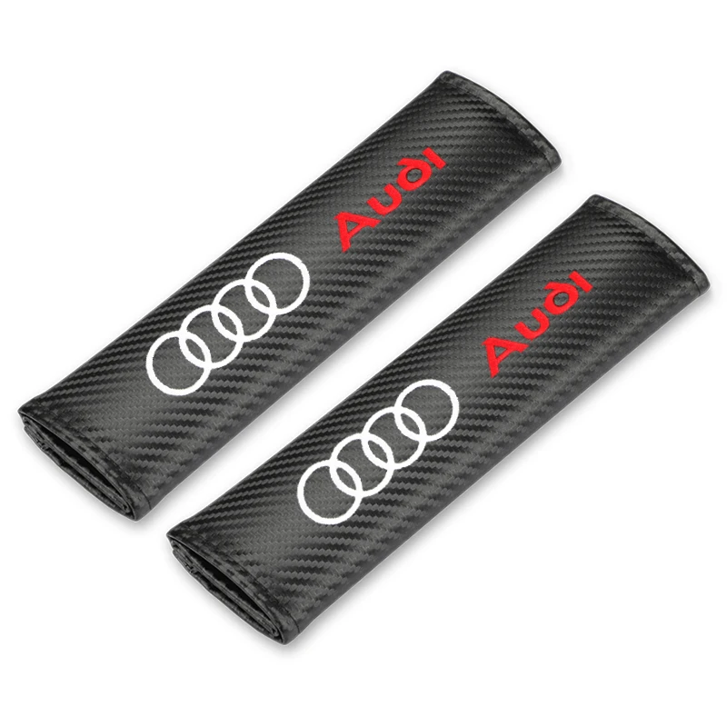 2pcs Cotton flannel carbon fiber protection Cover for Audi A4 B6 B8 B7 A6 C5 C6 C7 A3 A5 Q3 Q5 Q7 Q8 TT accessories Car Styling-5