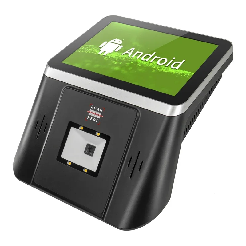 Android windows self service queue management system all in one touch screen  bank hospital ticket dispenser quiosqu kiosk-4