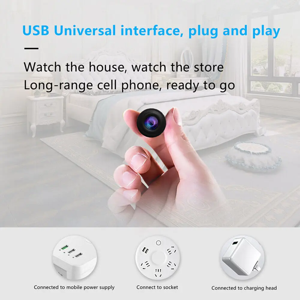 4K HD Mini IP Camera 128GB 1080P Wireless WLAN WiFi Camera Surveillance Camera Spycam Webcams for detection,monitoring,recording-5