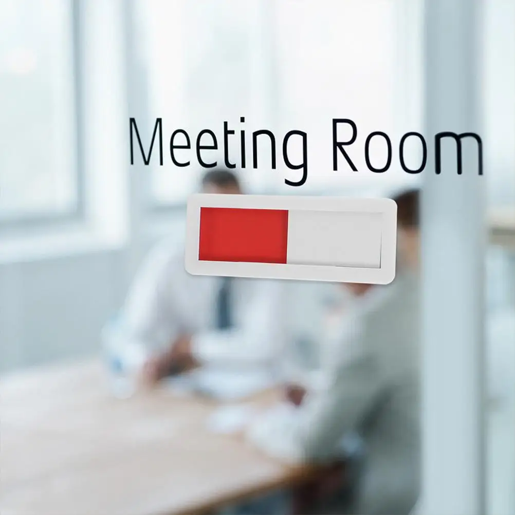 5 Pcs Red Green Door Sign Creative Signage Sliding Slide Welcome Occupied Office Conference Room-3