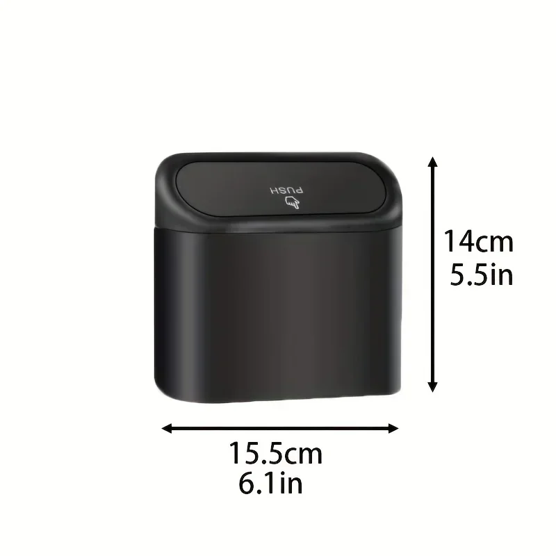 Car Trash Can (with Lid) Contains 60 (300) Garbage Bags, Small Car Trash Can, Leak-proof Mini Car Accessories-6