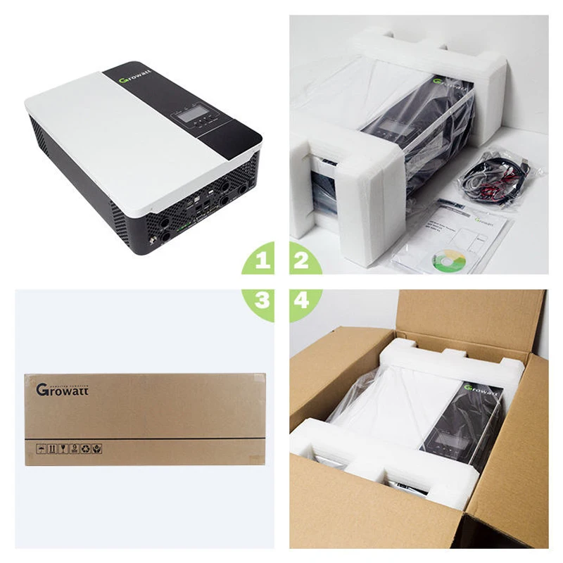 Growatt 5KW OFF Grid Inverter SPF 5000ES Single Phase 48vdc 230vac 3.5Kw 5Kw With Wifi Hybrid Solar Inverter-6